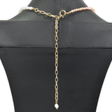 96991, TRIPLE BALL ACCENT WITH FRESHWATER PEARL NECKLACE