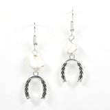 Western Horseshoe Dangle Earring - view 2