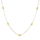 97074, DAINTY ENAMEL BUTTERFLY STATION NECKLACE