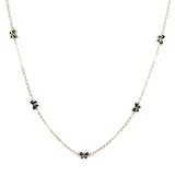 97074, DAINTY ENAMEL BUTTERFLY STATION NECKLACE