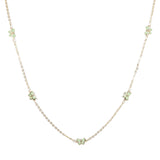 97074, DAINTY ENAMEL BUTTERFLY STATION NECKLACE