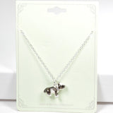 3D Enamel Pitbull DOG Pendant Necklace