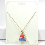 97077, 3D ENAMEL "TEACHER" THEME PENDANT NECKLACE