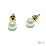 97089, 6MM PEARL STUD EARRING