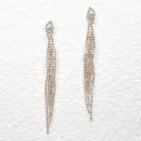 97158, PAVE RHINESTONE DROP EARRING