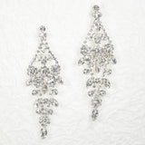 97161, MARQUISE RHINESTONE ACCENT EVENING EARRING