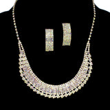 97744, PAVE RHINESTONE NECKLACE SET