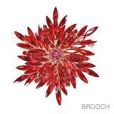 97751, FLOWER RHINESTONE PIN BROOCH