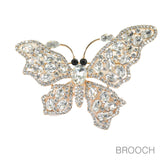 97755, BUTTERFLY RHINESTONE PIN BROOCH