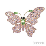 97755, BUTTERFLY RHINESTONE PIN BROOCH