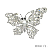 97755, BUTTERFLY RHINESTONE PIN BROOCH