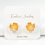 97766, ROUND RHINESTONE STUD EARRING