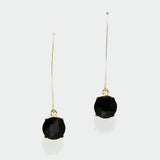 97770, ROUND RHINESTONE DANGLE EARRING