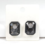 Geometric Rhinestone Stud Earring - view 2