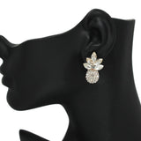 Pineapple Rhinestone Stud Earring - view 2