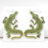 BIG Alligator Rhinestone Earring