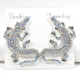BIG Alligator Rhinestone Earring - view 2