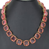 97902, GEOMETRIC ACRYLIC STATEMENT NECKLACE