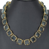 97902, GEOMETRIC ACRYLIC STATEMENT NECKLACE
