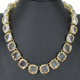 97902, GEOMETRIC ACRYLIC STATEMENT NECKLACE