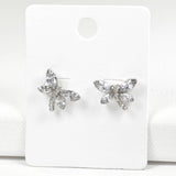 97931, DRAGONFLY RHINESTONE STUD EARRING