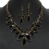 97946, MARQUISE RHINESTONE ACCENT EVENING NECKLACE