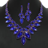 97946, MARQUISE RHINESTONE ACCENT EVENING NECKLACE