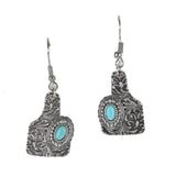 Western Filigree Texture Earring