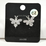 98001, BEE CUBIC ZIRCONIA STUD EARRING
