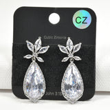 98006, CUBIC ZIRCONIA DANGLE EARRING