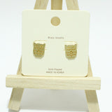 Gold Dipped, OWL Stud Brass Earring