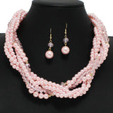 98145, PEARL WITH BEAD CLUSTER NECKLACE