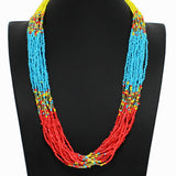 98177, MULTI STRAND SEED BEADED NECKLACE