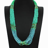 98177, MULTI STRAND SEED BEADED NECKLACE
