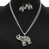 98178, ELEPHANT CUTOUT FILIGREE PENDANT NECKLACE