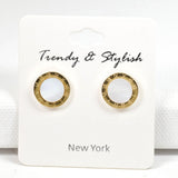 Roman Numeral Accent Stud Earring - view 2