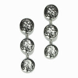 Western Indian Triple Coin Dangle Earring
