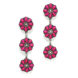 Western Turquoise Stone Dangle Earring - view 3