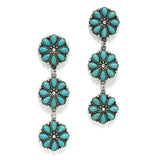 Western Turquoise Stone Dangle Earring - view 2