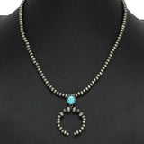 Western Horn Navajo Beaded Necklace