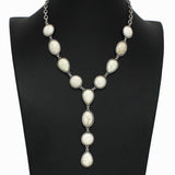 Western Geometric Turquoise Stone Drop Necklace