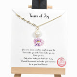 98355, GOLD DIPPED, "TEARS OF JOY" FRESHWATER PEARL NECKLACE
