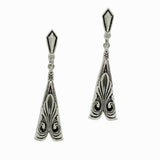 Western Textured Dangle Earring - view 2