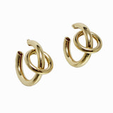 Bold Twisted Knot Earring - view 2