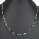 98477, BRASS DAINTY HEART ACCENT NECKLACE