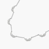 98512, GOLD DIPPED, "I AM HERE" DAINTY ANGEL WING STATION NECKLACE