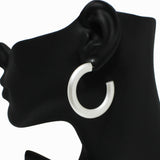 98593, THICK ROUND HOOP EARRING