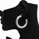 98593, THICK ROUND HOOP EARRING
