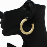 98593, THICK ROUND HOOP EARRING