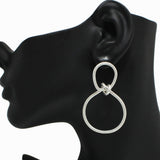 Knot Accent Metal Earring